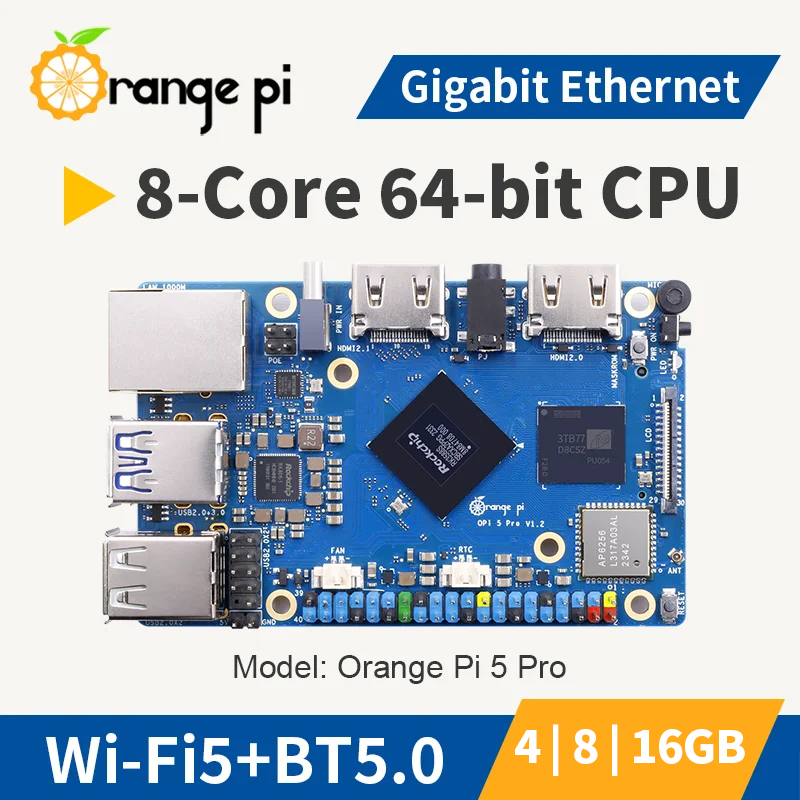 Orange Pi 5 Pro 16 8 4GB RAM L - Orange Pi 5 Plus 16Gb recension och pris